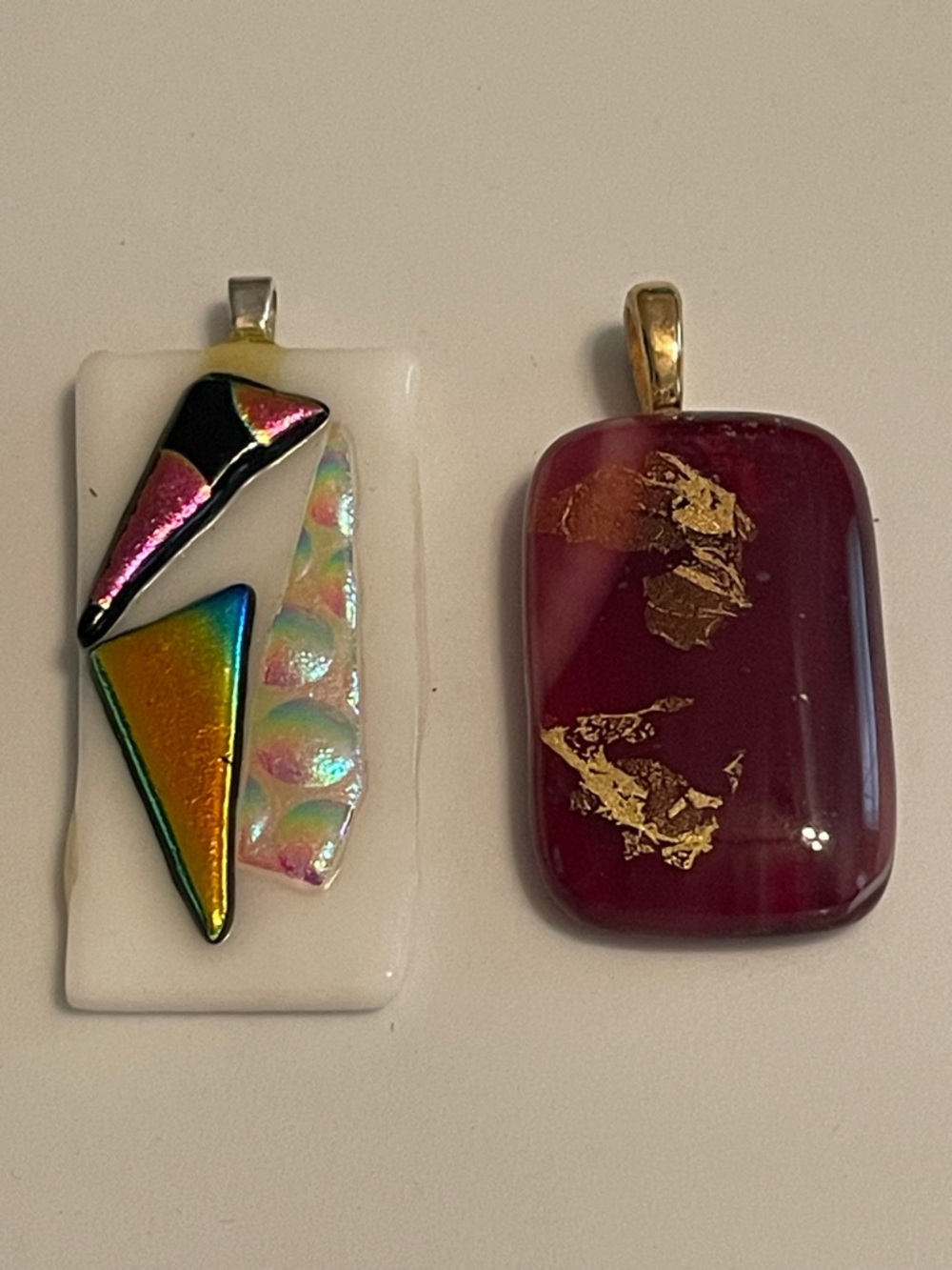 Dichroic Glass Pendants